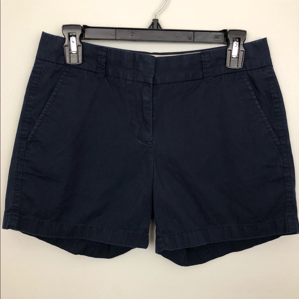 J. Crew Chino Shorts in Navy Blue